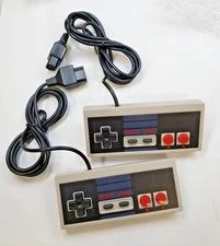 2 Pack Controller For NES Nintendo Vintage Console Wired Gamepad squared control