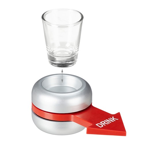 Juego spin the shot ruleta de chupitos flecha giratoria 2 cl 160 g - Imagen 6 de 8