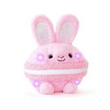 FAO Schwarz 10  Glow Brights Pink Bunny Macaron Plush NWT