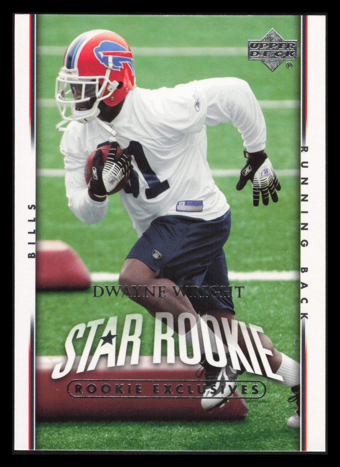 2007 Upper Deck Rookie Exclusives Star Rookies #213 Dwayne Wright Bills Rookie