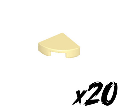 20x LEGO 25269   1x1 Fliese rund   tile round   beige   tan
