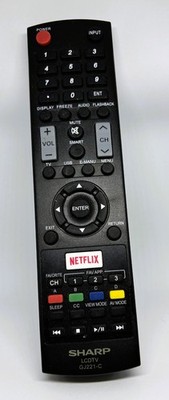 Genuine Sharp GJ221-C LCDTV Remote Control USA SELLER fast Ship