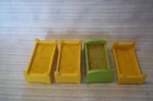 VINTAGE Fisher Price Little People -4 BEDS