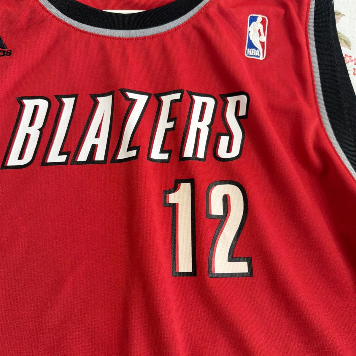 Adidas NBA Authentics Portland Trailblazers 12 LaMarcus Aldridge