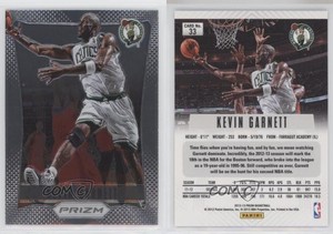 2012-13 Panini Prizm Kevin Garnett #33 HOF