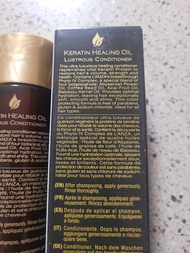 1 Lanza Keratin Healing Oil Lustrous Hair Conditioner 8.5 oz Made In The USA - Picture 3 of 5