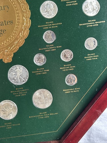 200th ANNIVERSARY of UNITED STATES COINAGE TYPE COLLECTION in Wood Display Box - Picture 3 of 10
