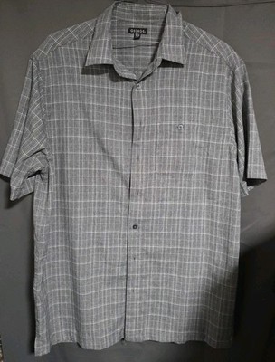 George Shirt Mens Xl 46-48Plaid Short Sleeve Button Up Pocket Classic Casual