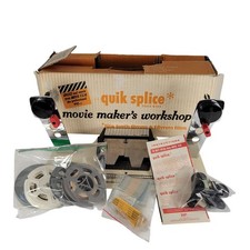 Vintage Quik Splice Movie Maker  s Workshop 8mm 16mm Film Splicing Kit w/ Box