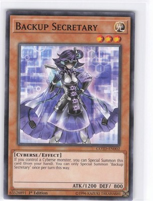 Backup Secretary Common Code of the Duelist COTD-EN002 NM 1st Edition LP-NM