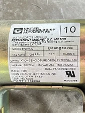 United Technologies Automotive PERMANENT MAGNET DC MOTOR 2.5 HP 17.2 AMP