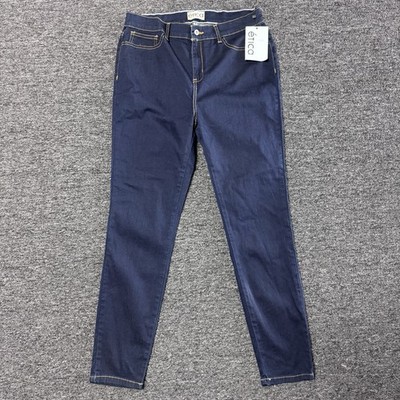 NWT Women s Etica Eco Friendly Dark Blue Wash Denim Stretch Skinny Jeans -Size 4
