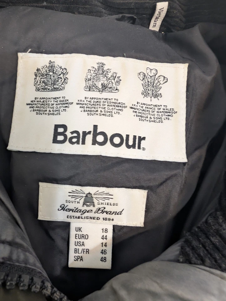 Abrigo acolchado Barbour Darcy - Verde - Talla 14 EE. UU. 100 % poliamida (nylon) relleno de polietileno Foto 4 de 4