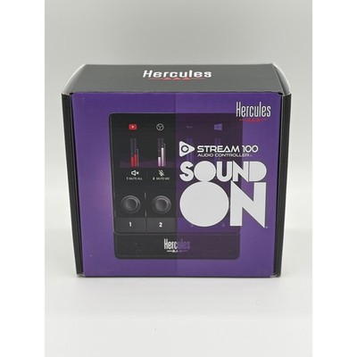 Hercules Stream 100 AudioController Streaming Audio Mixer NEU OVP