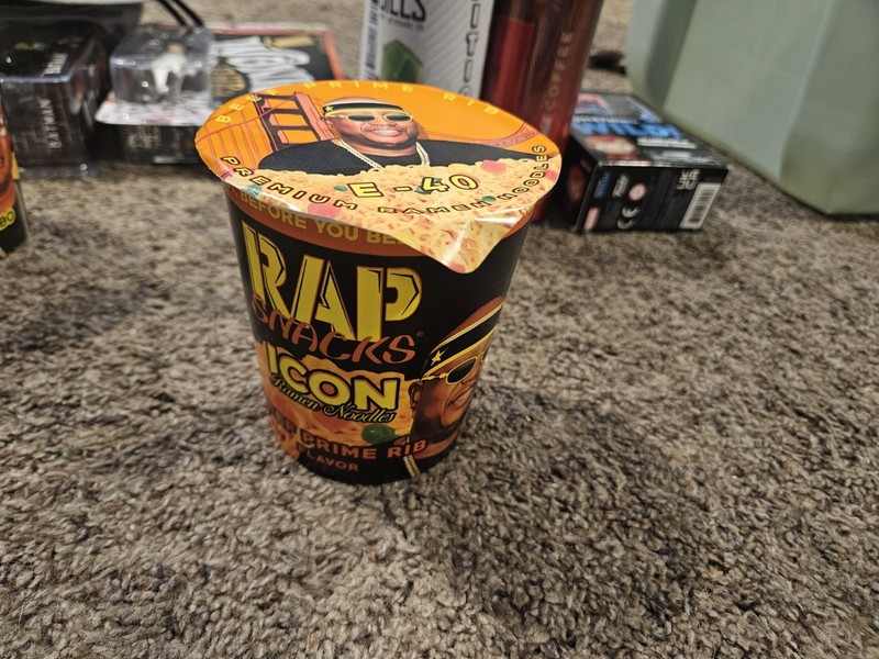 Rap Snacks E-40 Beef Prime Rib Icon Ramen Noodles