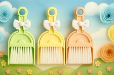 New Cute Bow Mini Broom and Dustpan Set Small Broom for Desktop Kitchen Car Use