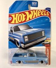 Hot Wheels  83 Chevy Silverado HW Hot Trucks 9/10 Blue Whitewalls 2024 157/250