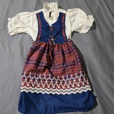 Traditional German Bavarian Dirndl Dress Octoberfest Toddlers Girl Size 5