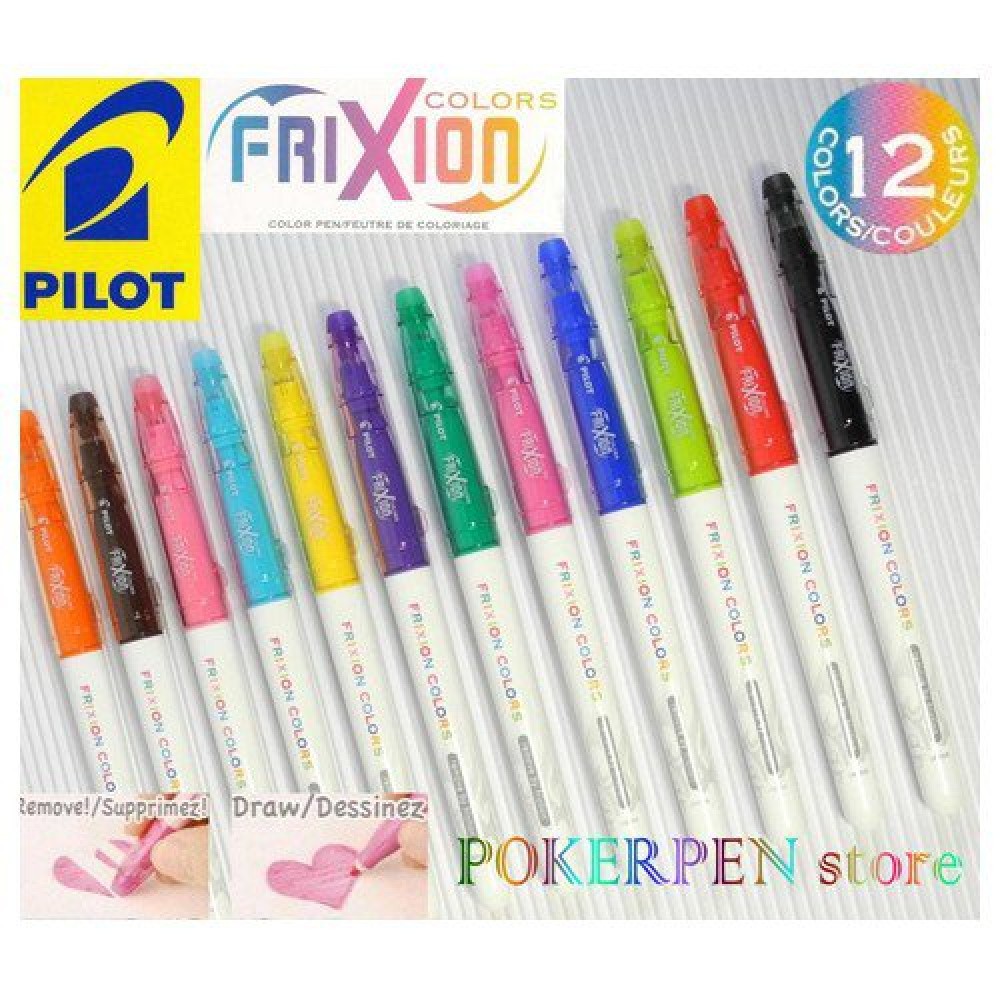 Pilot FriXion Colours Felt Tip Colouring Pens Assorted Colours (Pack 1