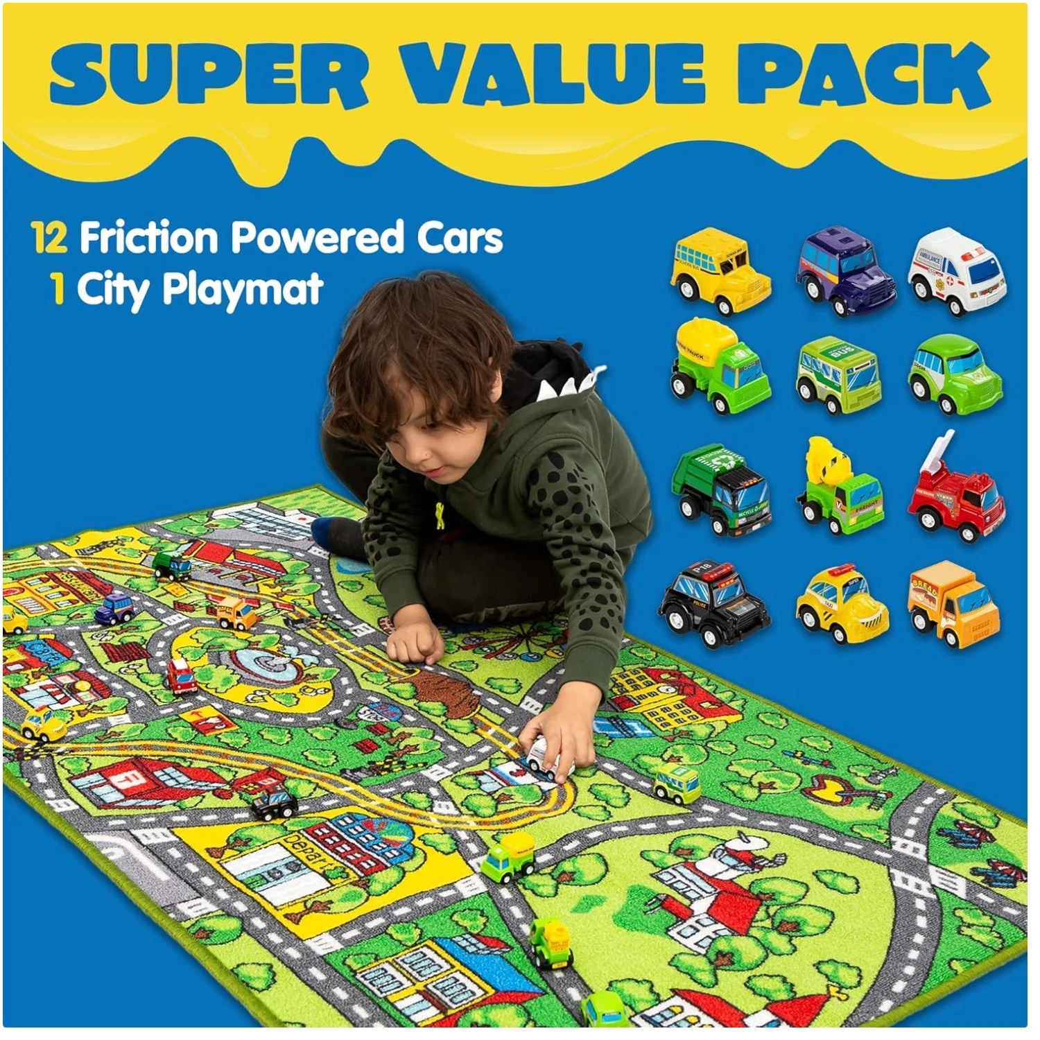 City Vehicles Set for Imaginative Play