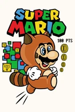 Sublimation Print Super Mario Ready To Press Heat Transfer