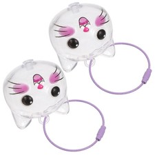 2 Pcs Pet Hair Storage Keepsake Bottle Memorial Keychain