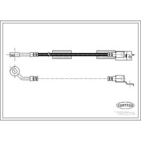 Corteco Bremsschlauch Vorne Links Links Passend FüR Jeep Cherokee Grand Wrangler