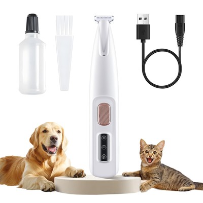 Paw Trimmer for Dogs Electric Upgraded, Pet Paw Trimmer with LED Light Waterp...