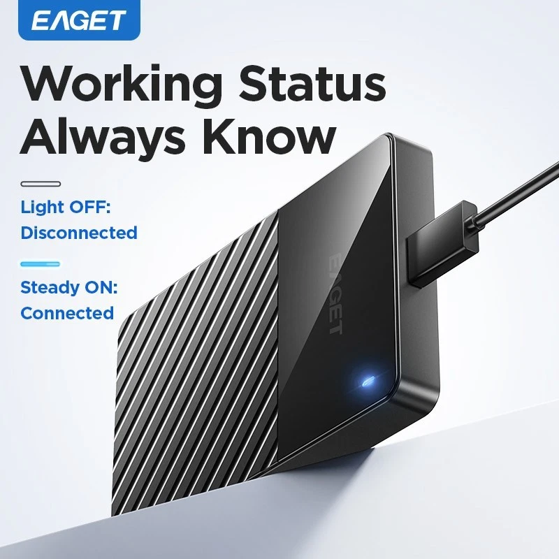 EAGET 2.5'' USB 3.0 Muti-color Portable Hard Drive 5Gbps External HDD for PC/Lap - Image 4 of 4