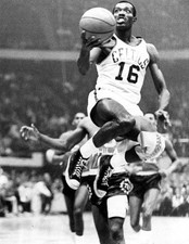 Tom Sanders goes a lay up at a game against Baltimore Bullets- Boston Old Photo