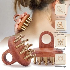 Copper Guasha Massage Comb - For Head & Body Scalp Scraping Relaxation Tool