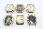 Vintage Mechanical Watch Heads Montine Timex WORKING x 6