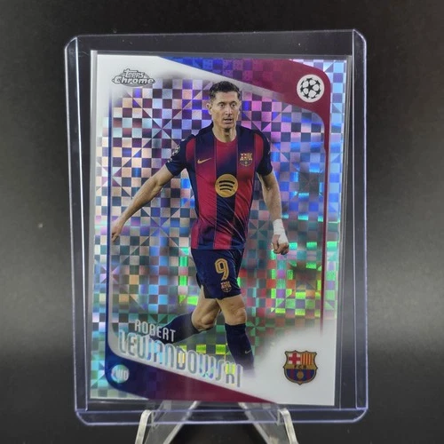 2025-26 Topps Chrome UEFA Club Competitions #54 Robert Lewandowski X-Fractor