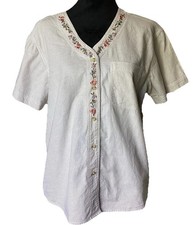 Basic Editions VTG 90s Womens short sleeve Me...