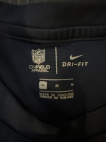 New England Patriots Nike Shirt Herren M Blau NFL Langarm Rundhals Dri-Fit - Bild 2 von 3