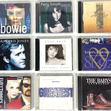 80s New Wave Rock Pop Hits 9 CD Bundle Bowie Bush Eurythmics Babys Berlin Duran