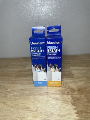 Lot Of 2 Fresh Breath for Dogs & Cats No Brush Dental Gel 2.4oz Chicken/Original