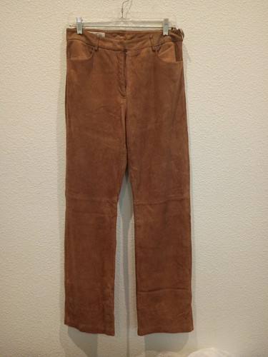 Vintage Brooks Brothers Pants Women's Size 8 Brown Goat Suede Classic