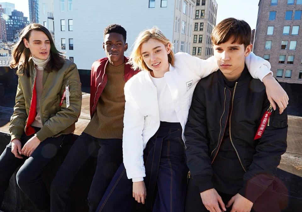 OPENING CEREMONY ALPHA INDUSTRIES REVERSIBLE MA-1 Slim Fit BOMBER JACKET RARE M - Image 4 of 4