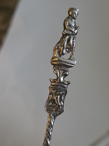 Dutch 830 Silver Rare Rembrandts Night Watch Holland Large Spoon Not Like Others - Picture 12 of 16
