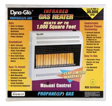 PROCOM ML250HPA Propane Gas Infrared Vent-Free Heater: 5 Plaque 25,000 BTU  for sale online | eBay
