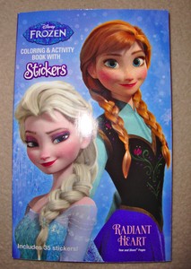 disney frozen anna  elsa mini coloring book w/35 stickers