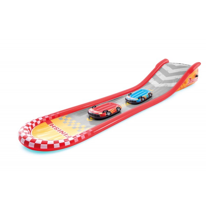 Jeu de piscine gonflable Intex Racing Fun glissade aquatique extérieure enfant