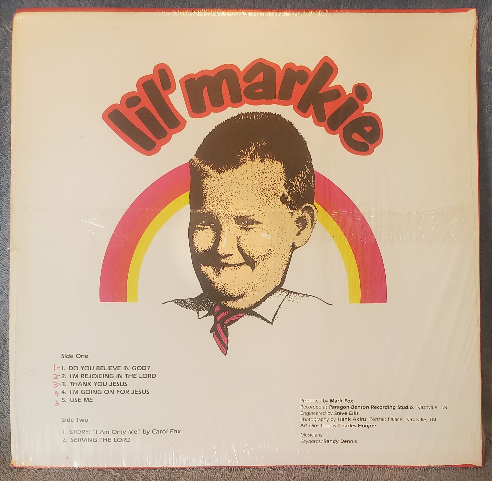 Mark Fox LIL' MARKIE Volume II LP Strange/Bizzre PARAGON Benson #LM-901