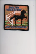 1972 English Horse show patch