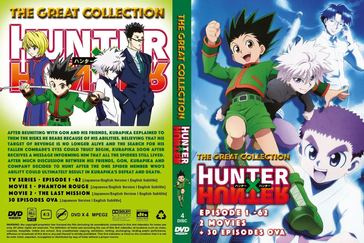 DVD The Great Collection HUNTER X HUNTER Series+ 2 Movies+ 30 OVA English  Dub