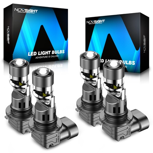 4x NOVSIGHT 9005 9006 LED Headlight Bulbs High Low Beam Lamp 6500K 17000LM 60W - Picture 4 of 16