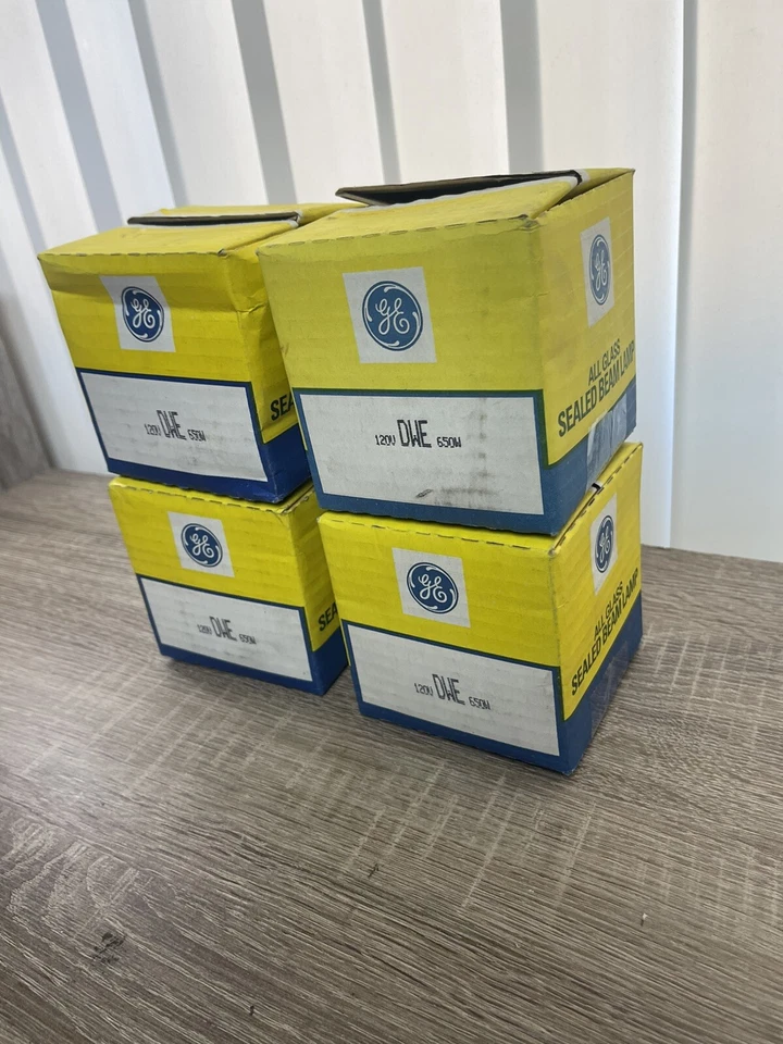 4x GE DWE 650w 120v PAR36 Terminal Tornillo - Todo Vidrio Sellado Viga Lámpara Halógena Foto 3 de 4