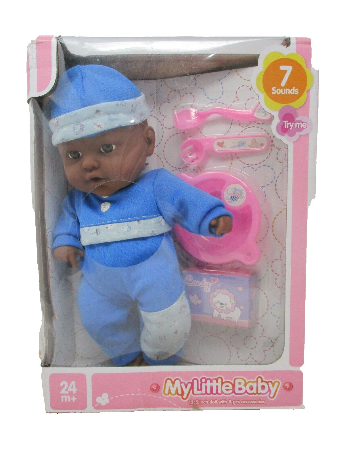 My Little Baby 12.5" Boy Doll with 4pc Accessories
