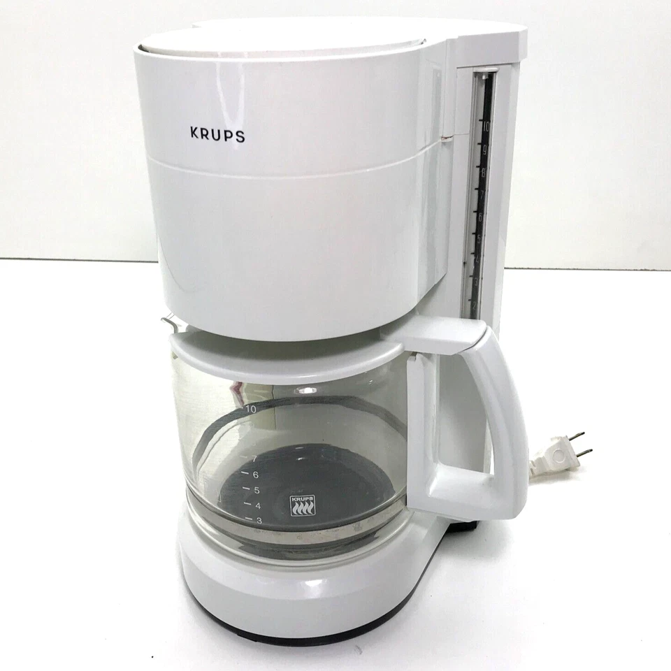 Krups Type 321 ProCafe 10 Cup Automatic Drip Coffee Maker White Tested Works - Image 2 of 4